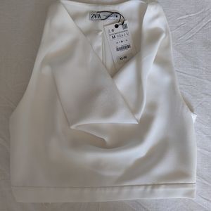 Zara Flowy Neckline Top
